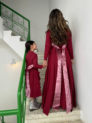 Lara Girl (Kids)-Maroon