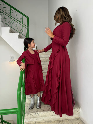 Lara Girl (Kids)-Maroon