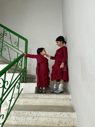 Lara Girl (Kids)-Maroon