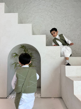 Narciso Boys Vest-Khaki