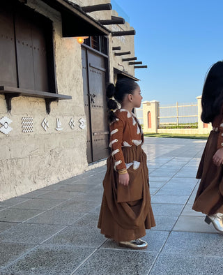 Amraya in Caramel - Made for Little Girls