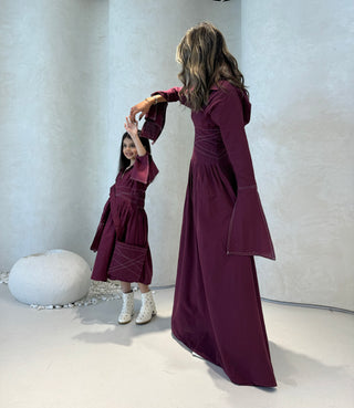 Narciso Girl Kids-Burgundy