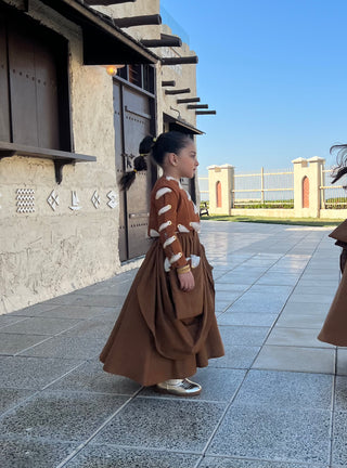 Amraya in Caramel - Made for Little Girls