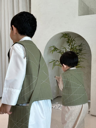 Narciso Boys Vest-Khaki