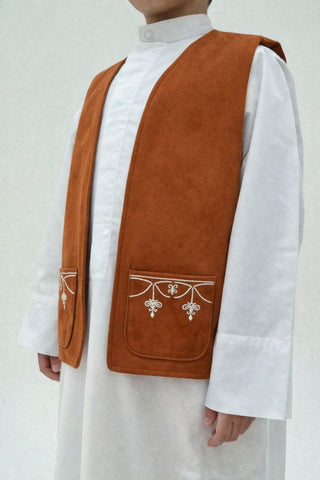 Yara in Terracotta - Boys Vest