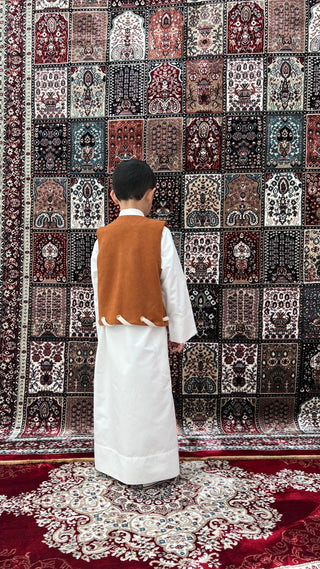 Amraya in caramel - Boys Vest