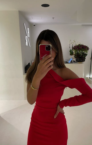 Paris II - Red فستان سهرة قصير