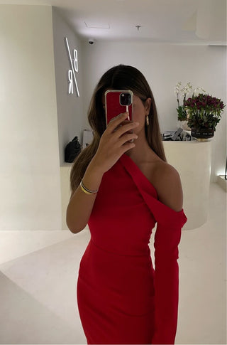 Paris II - Red فستان سهرة قصير