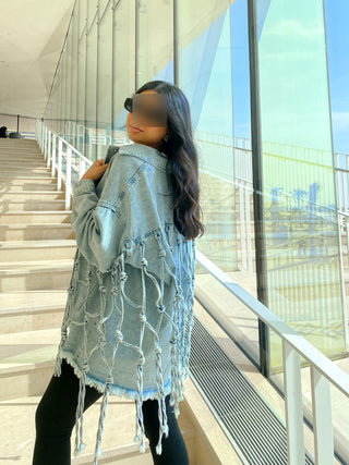 denim knots jacket